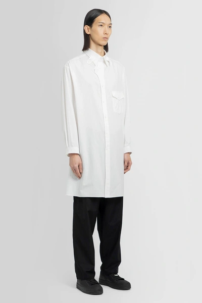 Shop Yohji Yamamoto Man White Shirts