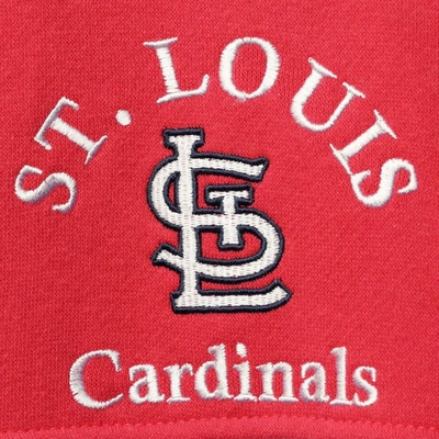 Shop Soft As A Grape Red/navy St. Louis Cardinals Rugby Pullover Hoodie
