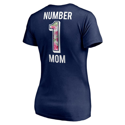 Shop Fanatics Branded Navy Seattle Seahawks Mother's Day V-neck T-shirt