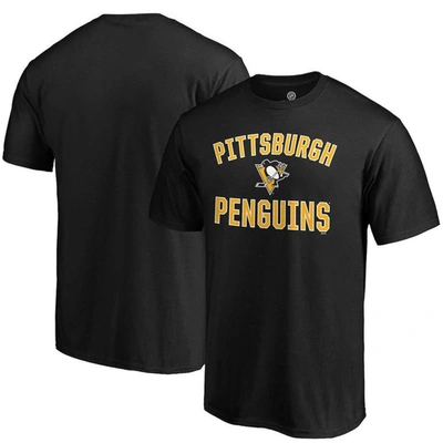 Shop Fanatics Branded Black Pittsburgh Penguins Team Victory Arch T-shirt