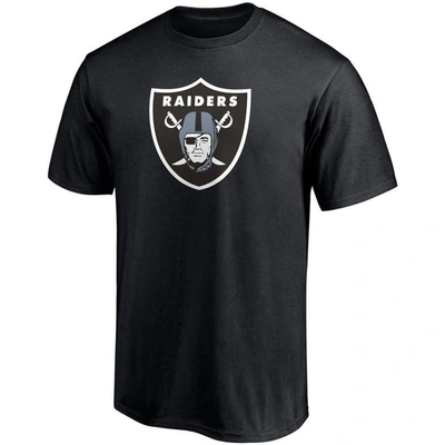 Shop Fanatics Branded Josh Jacobs Black Las Vegas Raiders Player Icon Name & Number T-shirt