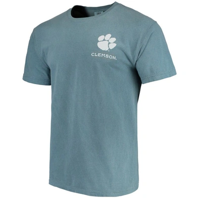 Shop Image One Blue Clemson Tigers State Scenery Comfort Colors T-shirt