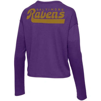 Shop Junk Food Purple Baltimore Ravens Pocket Thermal Long Sleeve T-shirt