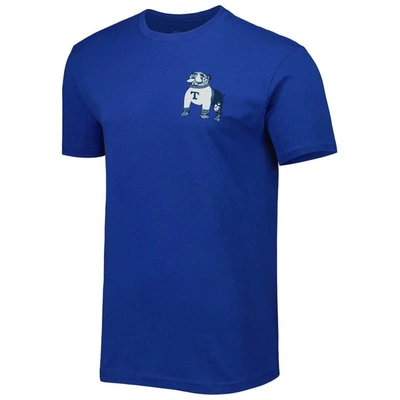 Shop Image One Royal Louisiana Tech Bulldogs Mascot Scenery Premium T-shirt