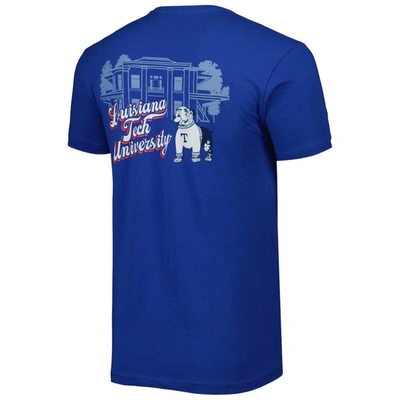 Shop Image One Royal Louisiana Tech Bulldogs Mascot Scenery Premium T-shirt