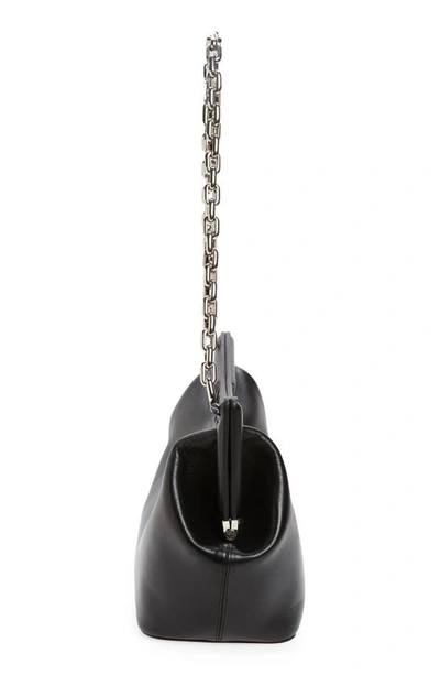 Shop Alexander Mcqueen The Peak Leather Shoulder Bag In Black