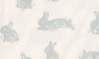 Shop Angel Dear Bunny 2-way Zip Footie In Grey
