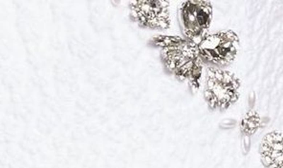 Shop Shushu-tong Crystal Beaded Matelassé & Lace Minidress In White