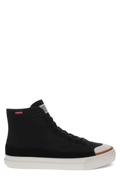 Shop Levi's Square High Top Sneaker In Black
