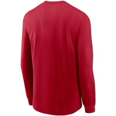 Nike Men's Scarlet San Francisco 49ers Primary Logo Long Sleeve T-Shirt