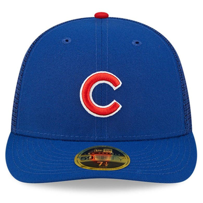 Shop New Era Royal Chicago Cubs Authentic Collection Mesh Back Low Profile 59fifty Fitted Hat