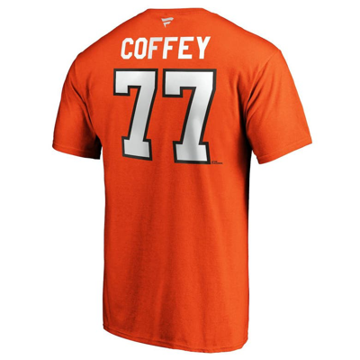 Fanatics Men's Paul Coffey Orange Philadelphia Flyers Authentic Stack Retired Player Name And Number T-shirt In Orange