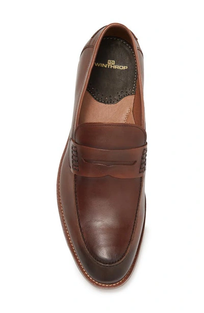 Shop Winthrop Hamilton Leather Loafer In Brown