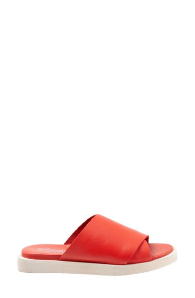 Shop Softwalk ® Kara Slide Sandal In Red