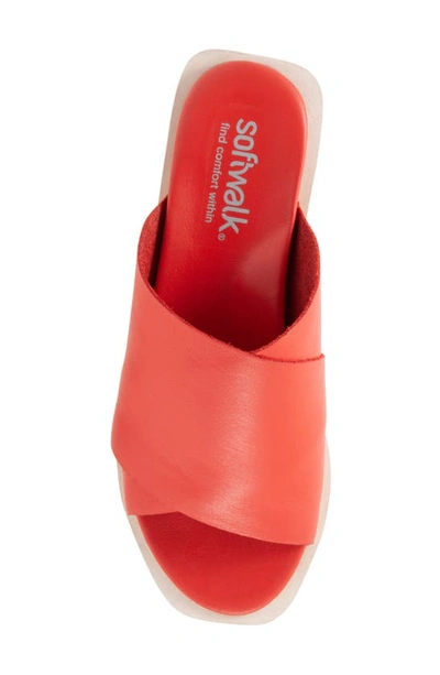Shop Softwalk ® Kara Slide Sandal In Red