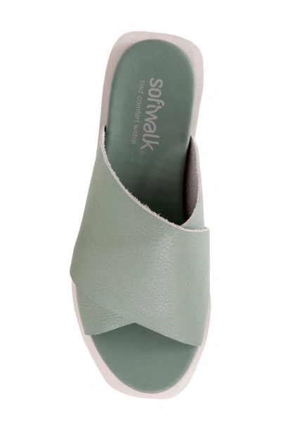 Shop Softwalk ® Kara Slide Sandal In Sage