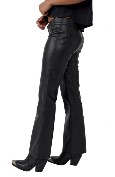 Shop Free People Love Language Faux Leather Pants In Black