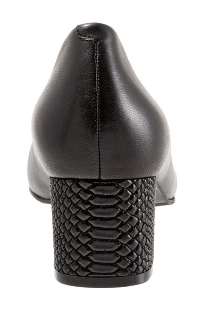 Shop Trotters Kiki Pump In Black Leather