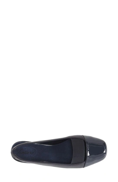 Shop Trotters Sarina Slingback Flat In Navy Leather