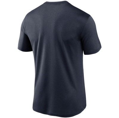 Shop Nike Navy Houston Texans Wordmark Legend Performance T-shirt