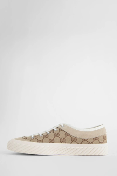 Shop Gucci Man Beige Sneakers