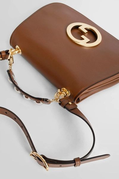 Shop Gucci Woman Brown Top Handle Bags