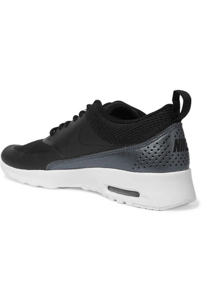 Shop Nike Air Max Thea Mesh And Faux Leather Sneakers