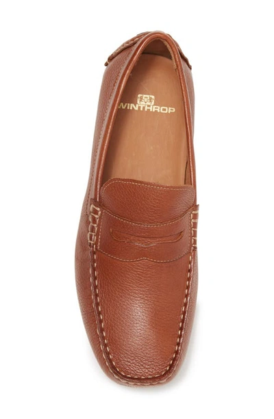 Shop Winthrop Marco Penny Loafer In Cognac