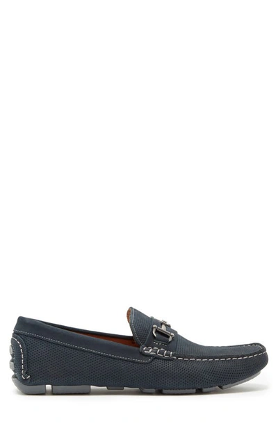 Winthrop Naples Horsebit Loafer In Navy Nubuck