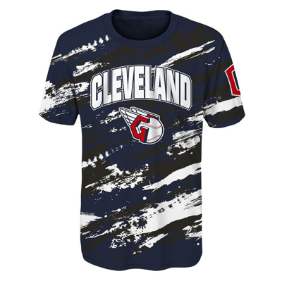 Outerstuff Kids' Youth Navy Cleveland Guardians Stealing Home T-shirt