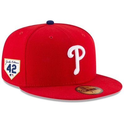 Shop New Era Red Philadelphia Phillies 2024 Jackie Robinson Day 59fifty Fitted Hat