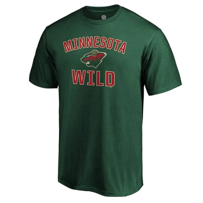 Shop Fanatics Branded Green Minnesota Wild Team Victory Arch T-shirt