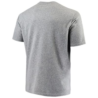 Shop Retro Brand Original  Gray Clemson Tigers Big & Tall Tri-blend T-shirt