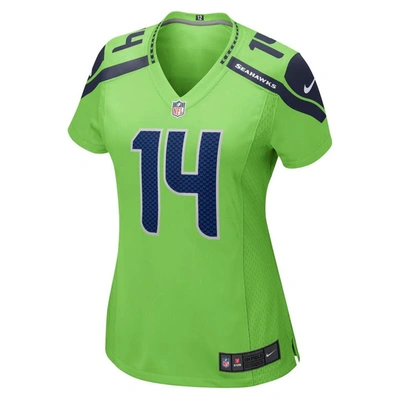 Shop Nike Dk Metcalf Neon Green Seattle Seahawks Game Jersey