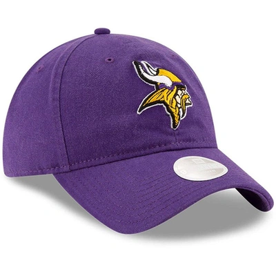 Shop New Era Purple Minnesota Vikings Core Classic Primary 9twenty Adjustable Hat