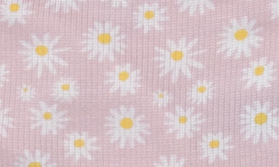 Shop Angel Dear Little Daisy Floral Rib Crop Top & Bloomers Set In Pink