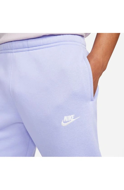 Shop Nike Club Pocket Fleece Joggers In Light Thistle/ White