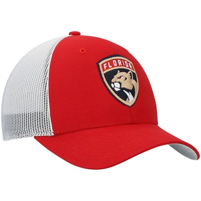Shop 47 ' Red Florida Panthers Trawler Clean Up Trucker Adjustable Snapback Hat