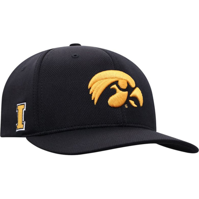 Shop Top Of The World Black Iowa Hawkeyes Reflex Logo Flex Hat