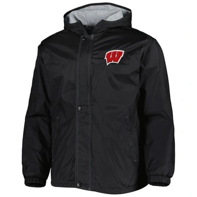 Shop Dunbrooke Black Wisconsin Badgers Legacy Full-zip Hoodie Jacket