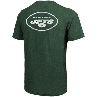Shop Majestic New York Jets  Threads Tri-blend Pocket T-shirt In Green