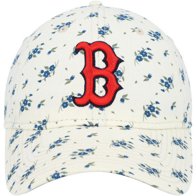 Shop New Era Cream Boston Red Sox Chrome Bloom 9twenty Adjustable Hat
