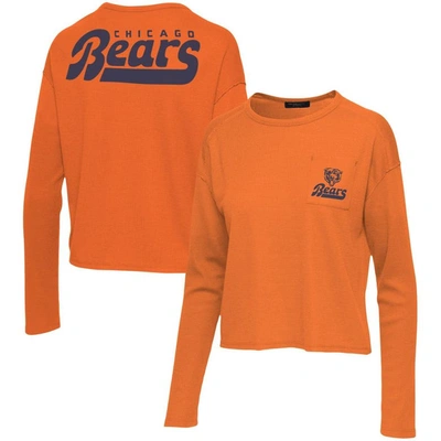 Shop Junk Food Orange Chicago Bears Pocket Thermal Long Sleeve T-shirt