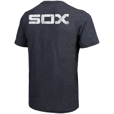 Shop Majestic Threads Navy Chicago White Sox Throwback Logo Tri-blend T-shirt
