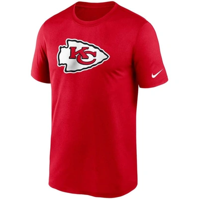 Nike Men's Dri-fit Logo Legend (nfl Kansas City Chiefs) T-shirt In Red