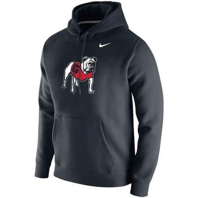 Shop Nike Black Georgia Bulldogs Vintage School Logo Pullover Hoodie