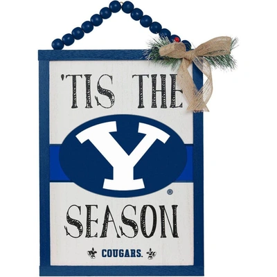 Shop Foco Byu Cougars 'tis The Season Sign In Blue