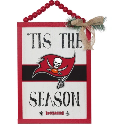 Shop Foco Tampa Bay Buccaneers 'tis The Season Sign In Red