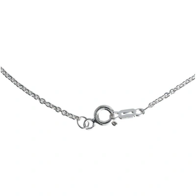 Shop Dayna Designs Ohio State Buckeyes Football Necklace In Silver