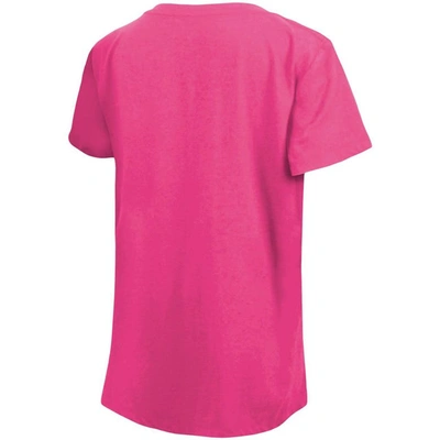 Shop New Era Girl's Youth  Pink Washington Nationals Jersey Stars V-neck T-shirt